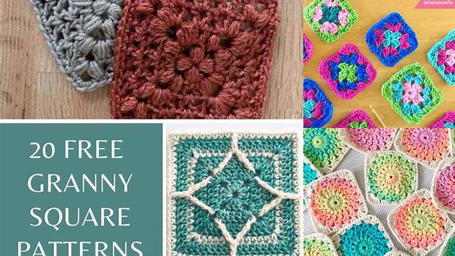 8+ Granny Square Yarn Pattern Pdf