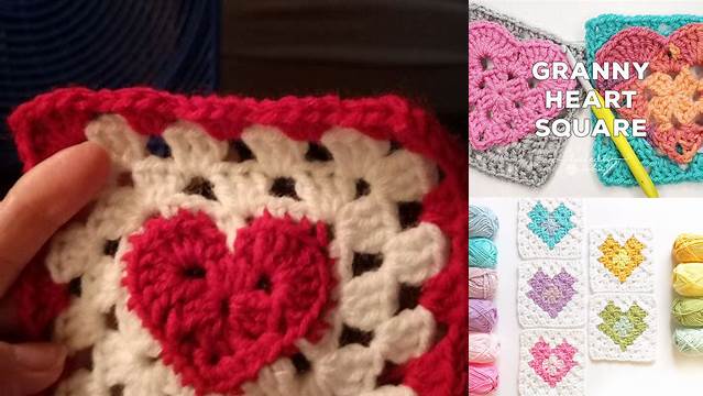 11+ Heart Granny Square Pattern Easy