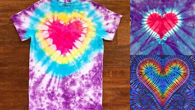 13+ Heart Pattern Tie Dye