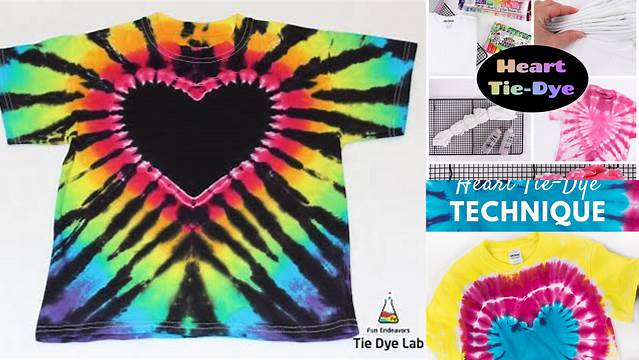 35+ Heart Tie Dye Technique