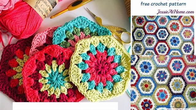 26+ Hexagon Granny Square Flower Pattern Free