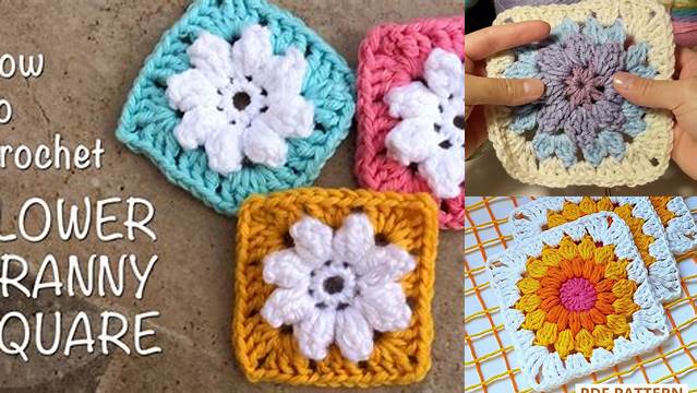 82+ How To Make A Granny Square Flower