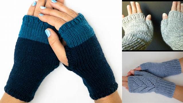 75+ Knitting Fingerless Gloves With Two Needles