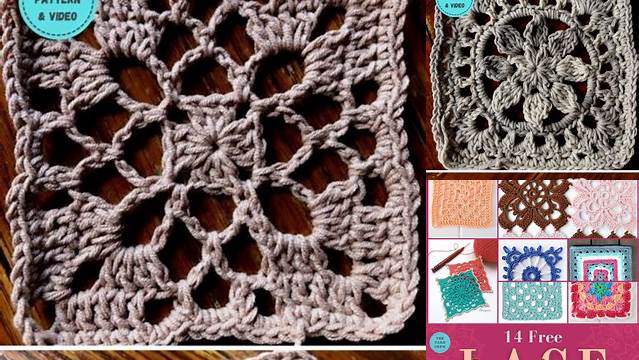 75+ Lacy Granny Square Patterns Free