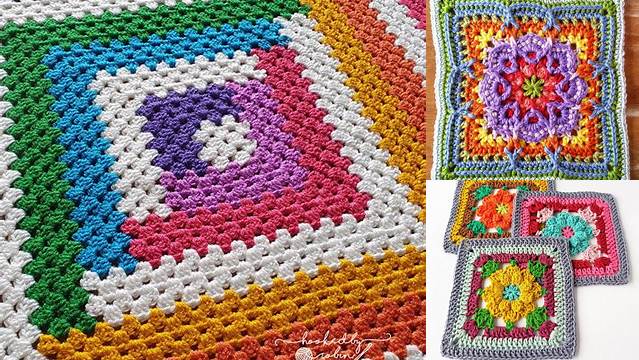 77+ Large Crochet Granny Square Patterns Free