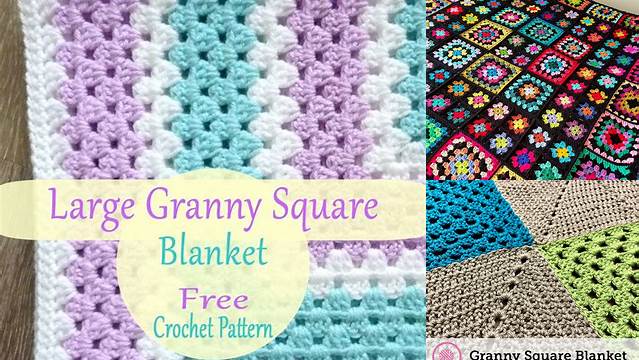 14+ Large Granny Square Blanket Patterns