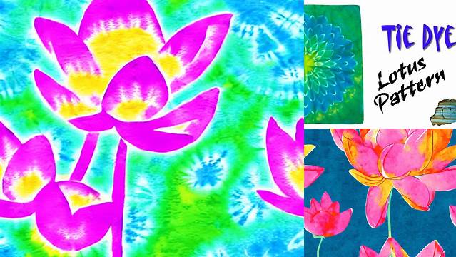 35+ Lotus Flower Tie Dye Pattern