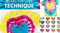 93+ Love Heart Tie Dye Technique