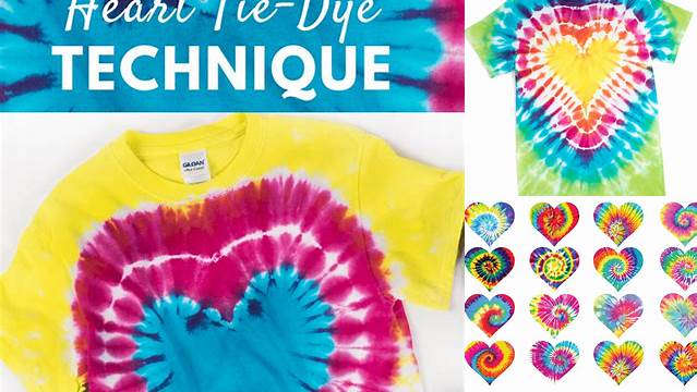 93+ Love Heart Tie Dye Technique