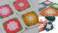 92+ Mini Granny Square Pattern Flower