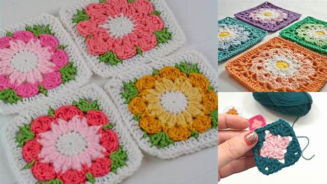 92+ Mini Granny Square Pattern Flower