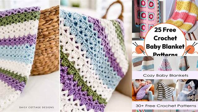 64+ Modern Crochet Baby Blanket Patterns Free Uk For Beginners