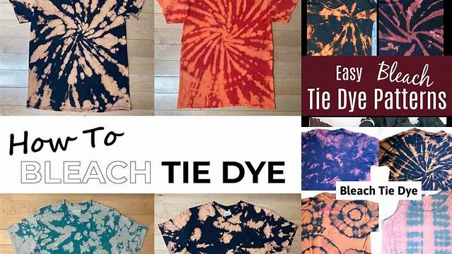 90+ Patterns For Bleach Tie Dye