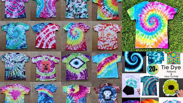 16+ Patterns To Tie Dye A Shirt