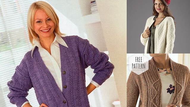 48+ Pinterest Free Knitting Patterns Ladies Cardigans