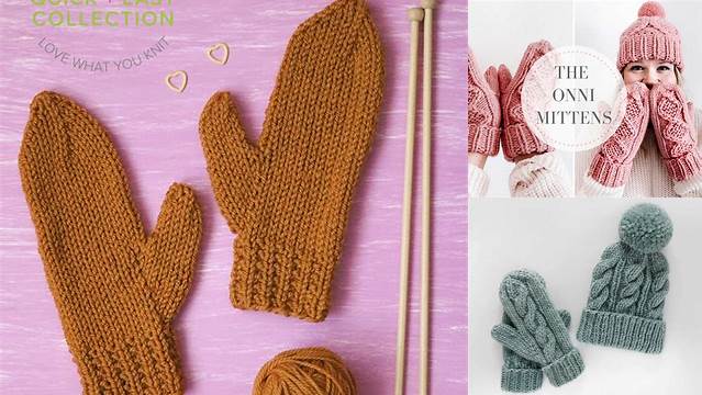 63+ Printable Free Knitting Patterns For Mittens On Two Needles