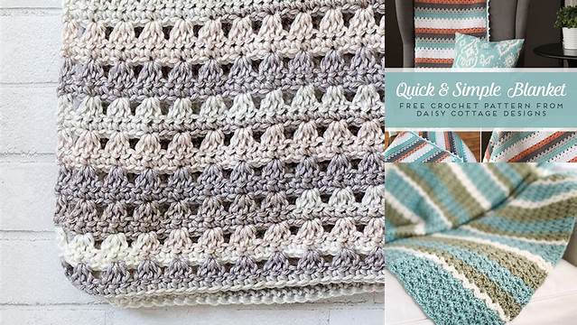 75+ Quick And Easy Crochet Blanket Patterns Free