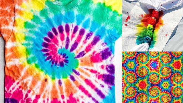 6+ Rainbow Pattern Tie Dye