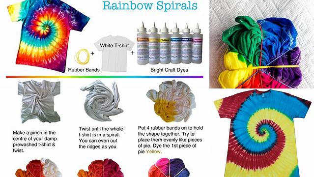 13+ Rainbow Spiral Tie Dye Instructions