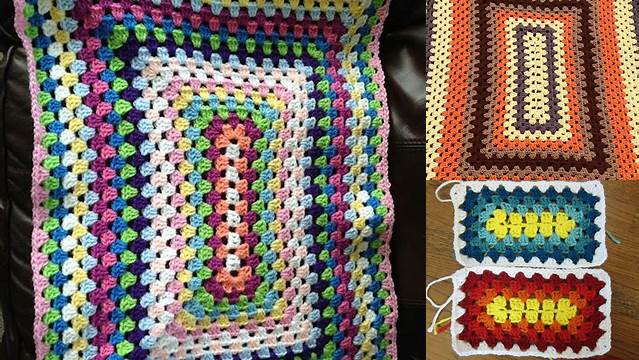 4+ Rectangle Granny Square Afghan Pattern