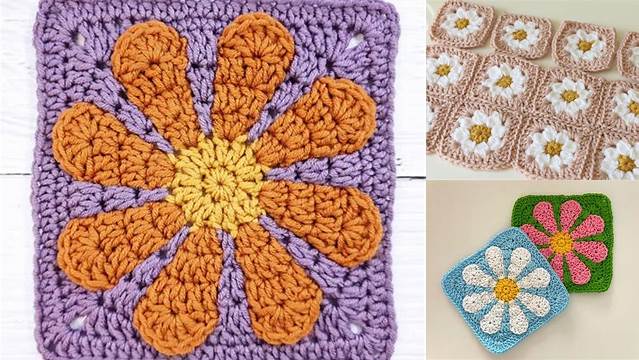 49+ Retro Daisy Granny Square Pattern For Beginners