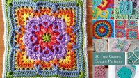 18+ Retro Granny Square Pattern Free