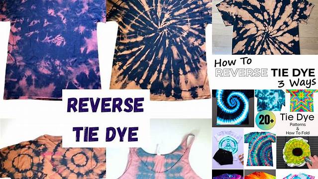 31+ Reverse Tie Dye Folding Techniques