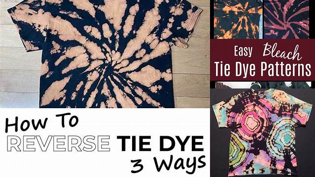 81+ Reverse Tie Dye Patterns Diy