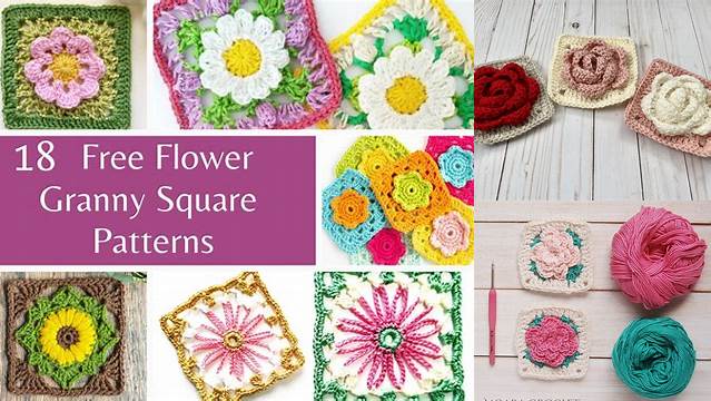 11+ Rose Flower Granny Square Pattern Free Pdf