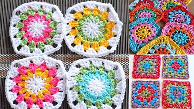 5+ Round Granny Square Patterns Free