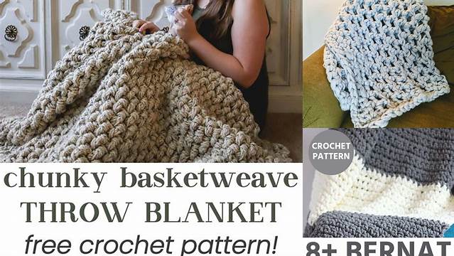 82+ Simple Crochet Blanket Pattern Chunky Yarn