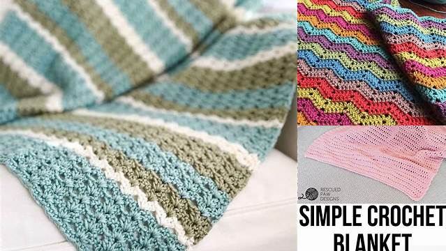 95+ Simple Crochet Blanket Patterns For Beginners Free