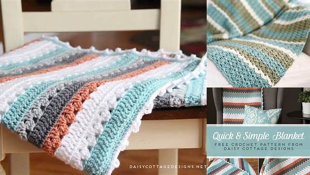 76+ Simple Crochet Blanket Patterns For Beginners