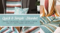 25+ Simple Crochet Blanket Patterns Free For Beginners