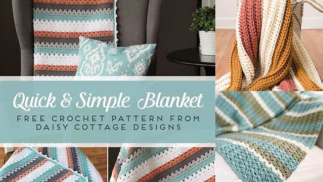 25+ Simple Crochet Blanket Patterns Free For Beginners