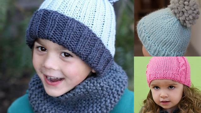 18+ Simple Free Knitting Patterns For Children's Hats On Straight Needles Uk