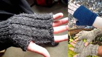 16+ Simple Free Knitting Patterns For Men's Gloves On Two Needles