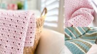 37+ Simple Modern Crochet Baby Blanket Patterns Free For Beginners