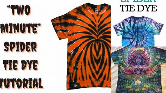 35+ Spider Pattern Tie Dye