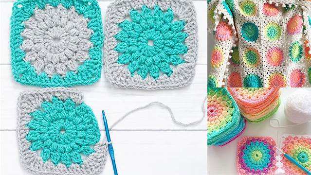 12+ Sunburst Granny Square Blanket Patterns