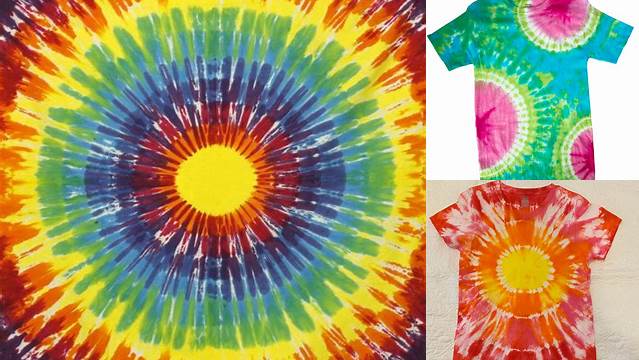 65+ Sunburst Tie Dye Pattern