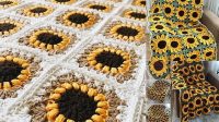 76+ Sunflower Crochet Blanket Free Pattern For Beginners