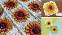 7+ Sunflower Granny Square Pattern Free Youtube