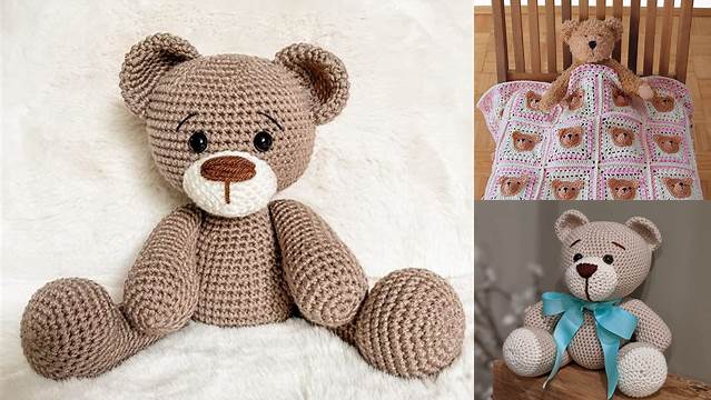 89+ Teddy Bear Crochet Blanket Free Pattern For Beginners