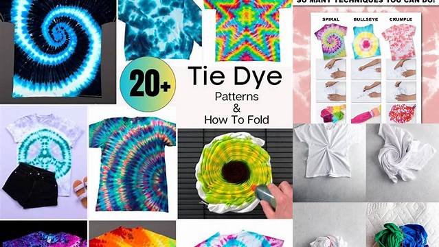 18+ Tie And Dye Tying Techniques