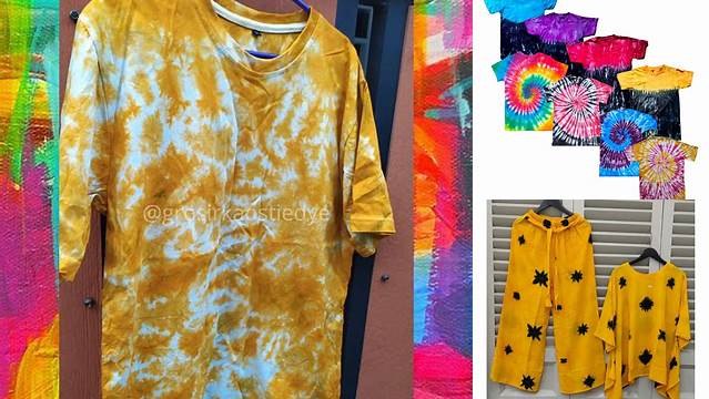 78+ Tie Dye Baju Kuning