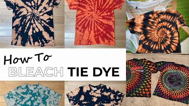 6+ Tie Dye Bleach Designs