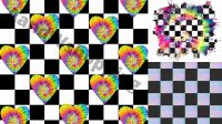 30+ Tie Dye Checkered Pattern