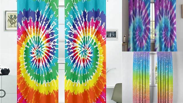 4+ Tie Dye Curtain Patterns