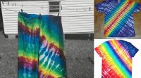 48+ Tie Dye Diagonal Stripes